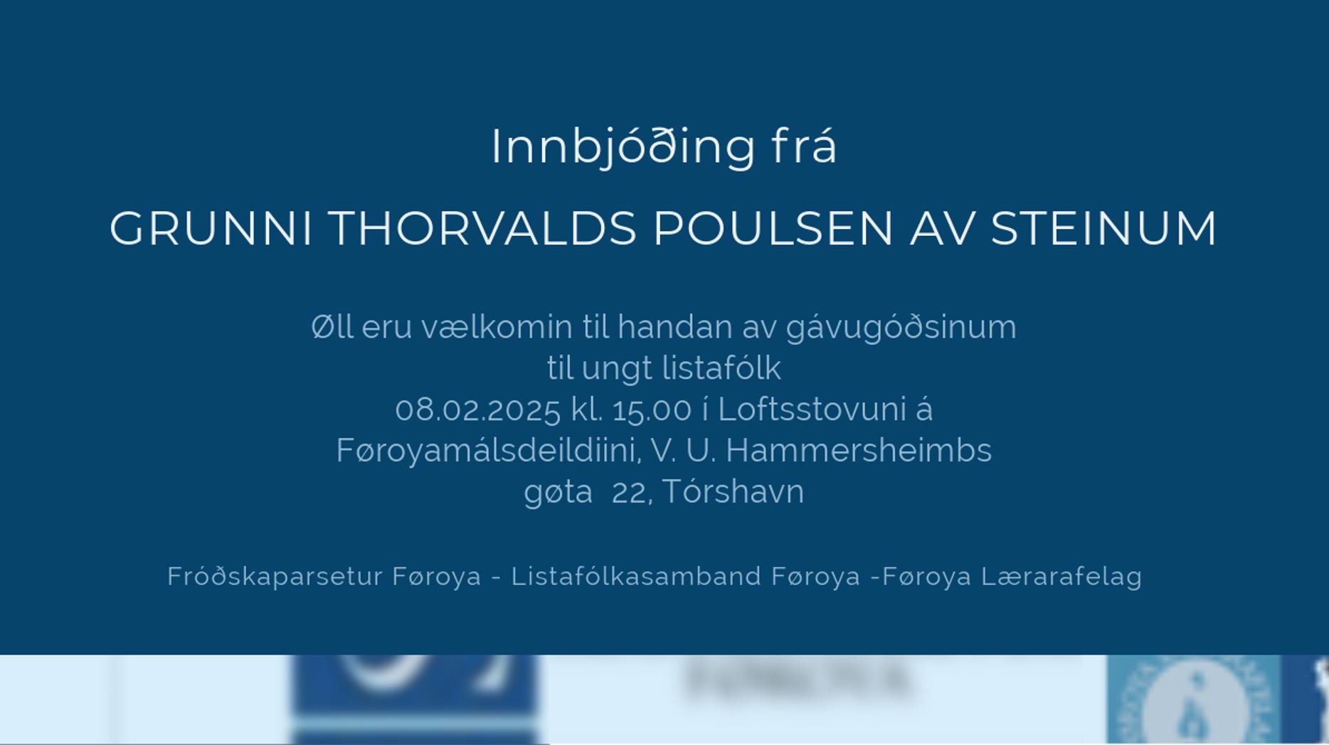 Grunnur Thorvald Event 8 Feb 2025