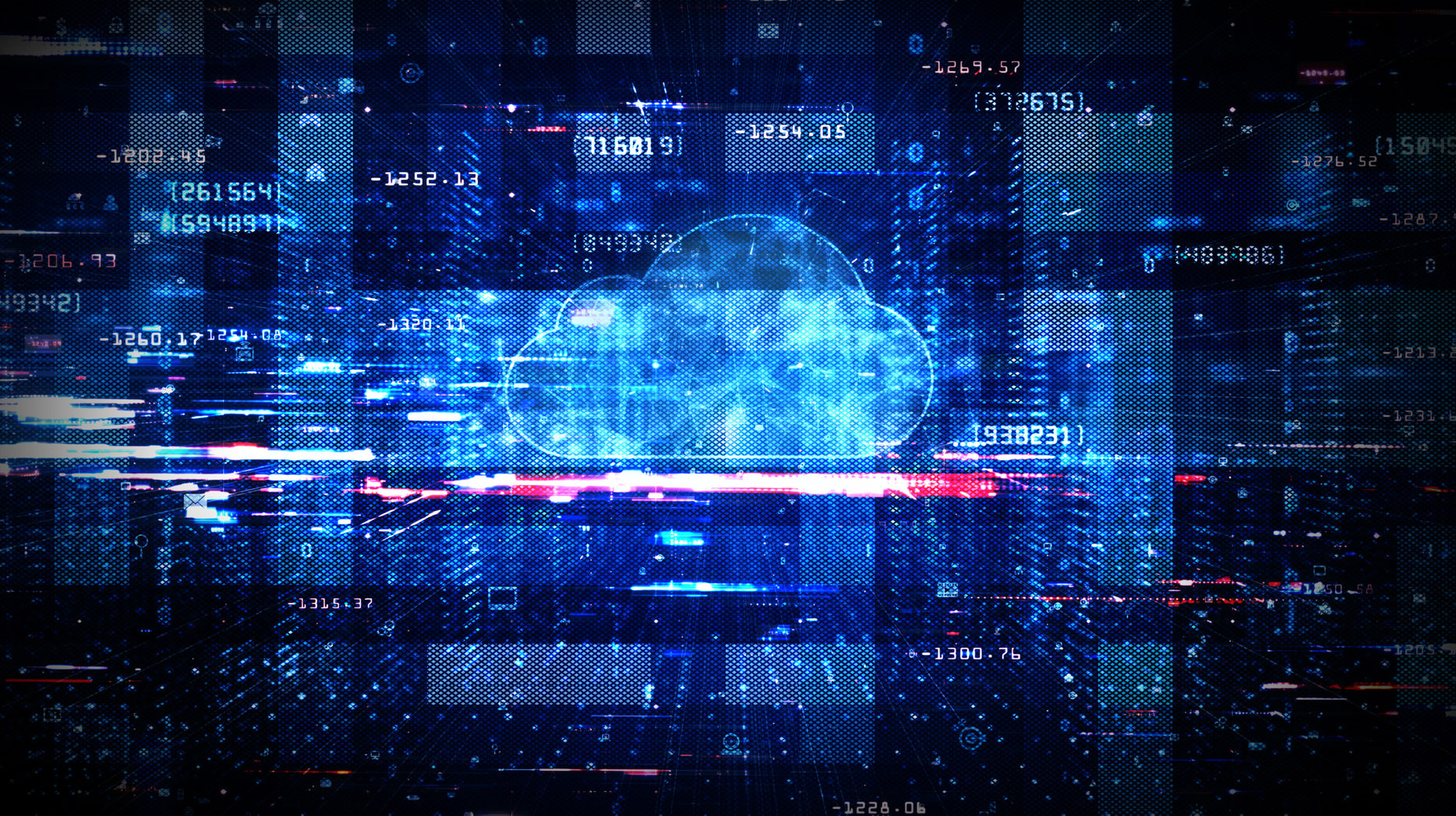 Technology Background Cloud Computing AI